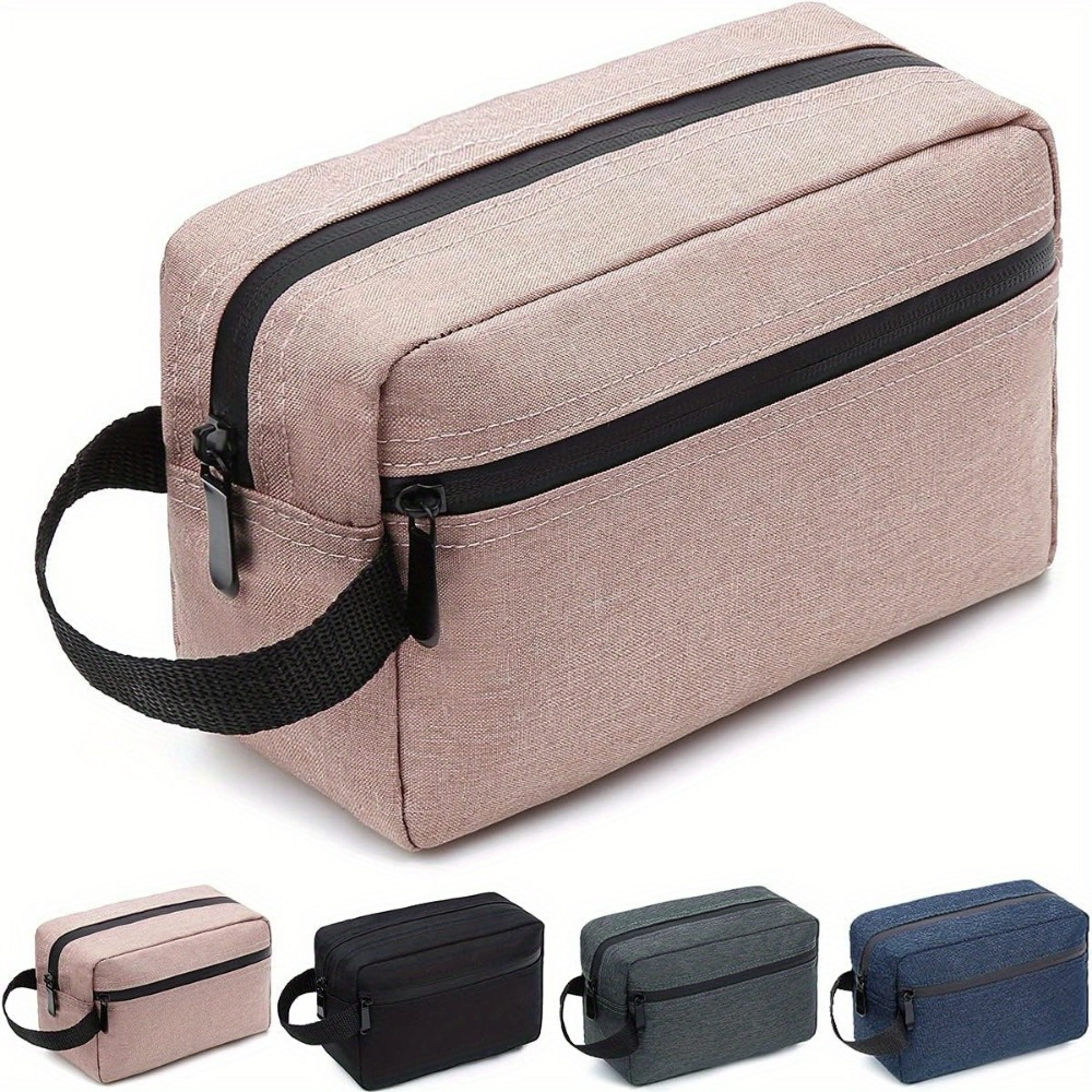 AUMIY Collapsible storage bag with divider and makeup brush handle