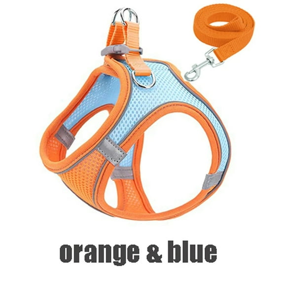 AUMIY  Reflective Pet Harness with Leash  Adjustable Harness Vest  Breathable Collars for Chihuahua  Small and Large Dogs  XXXS-L