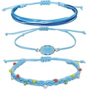 AUNOOL Bracelets for Teen Girls Girl Boho Woven Rope String Bracelets for Teens, Friendship Bracelet Pack