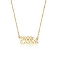 thumbnail image 1 of AUNOOL Custom Name Necklace Personalized 14K Gold Plated Personalized Name Necklace Dainty Name Plate Necklace Jewelry Personalized Gifts for Women, 1 of 7