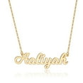 thumbnail image 1 of AUNOOL Custom Name Necklace Personalized 14K Gold Plated Personalized Name Necklace Dainty Name Plate Necklace Jewelry Personalized Gifts for Women, 1 of 7