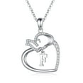thumbnail image 1 of AUNOOL Elephant Gifts Elephant Necklaces for Women Good Luck Elephant Love Heart Pendant Necklace Lucky Elephant Jewelry for Women Friends, 1 of 5