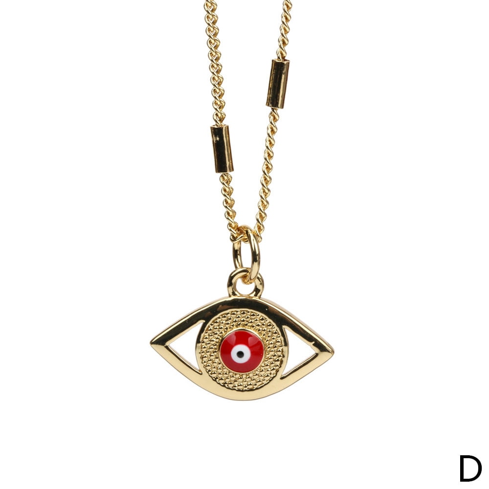 PPJew Layered Evil Eye Necklace Set – 18K Gold Plated Dainty Choker Necklace For Women