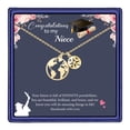 thumbnail image 1 of AUNOOL Graduation Gifts for Her 2024, Compass Graduation Necklace Graduation Gift Map World Necklace Travel Gifts for Women, 1 of 5