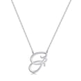 thumbnail image 1 of AUNOOL Initial Necklaces for Women 14K Gold Plated Cursive Letter Pendant Necklace for Women Graduation Jewelry Gifts, 1 of 6