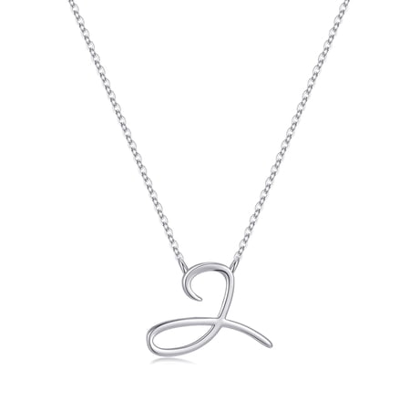 AUNOOL Initial Necklaces for Women 14K Gold Plated Cursive Letter Pendant Necklace for Women Graduation Jewelry Gifts