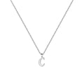 thumbnail image 1 of AUNOOL Tiny Sterling Silver Initial Necklaces for Women White Gold Plated Alphabet Initial Necklace, 1 of 5