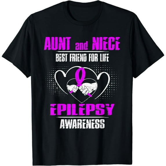 AUNT AND NIECE BEST FRIEND OF LIFE EPILEPSY AWARENESS T-Shirt