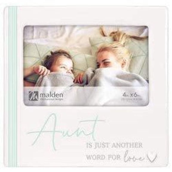 AUNT Ceramic Scripts frame by Malden - 4x6