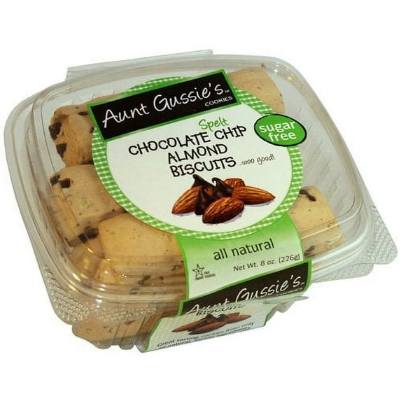 AUNT GUSSIE'S CLASSIC CHOC CHIP ALMOND PARVE 8 OZ PACK OF 4
