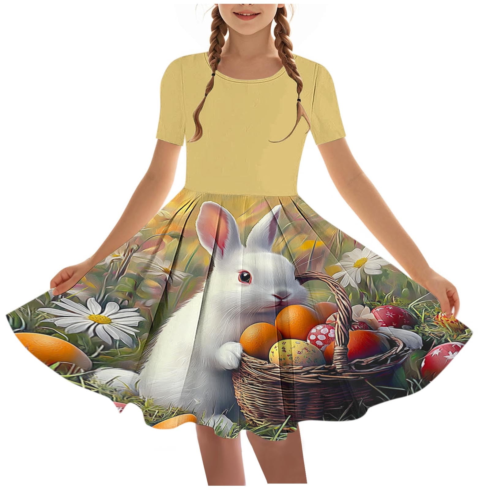 Easter Kids A-Line Dress main image 0