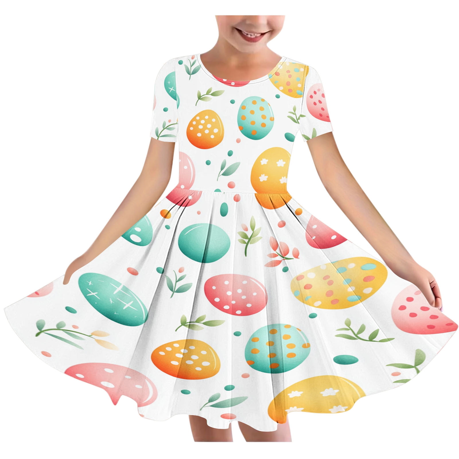 Robe Réversible Fille Taille 6x Glorimont - Pour Thanksgiving, Pâques - Coton Bleu Et Blanc à Carreaux