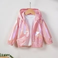 thumbnail image 1 of AUNVITO 2025 Trendy Spring Girls' Thin Coat Colorful Cool Hooded Zipper Jacket Top, 1 of 6