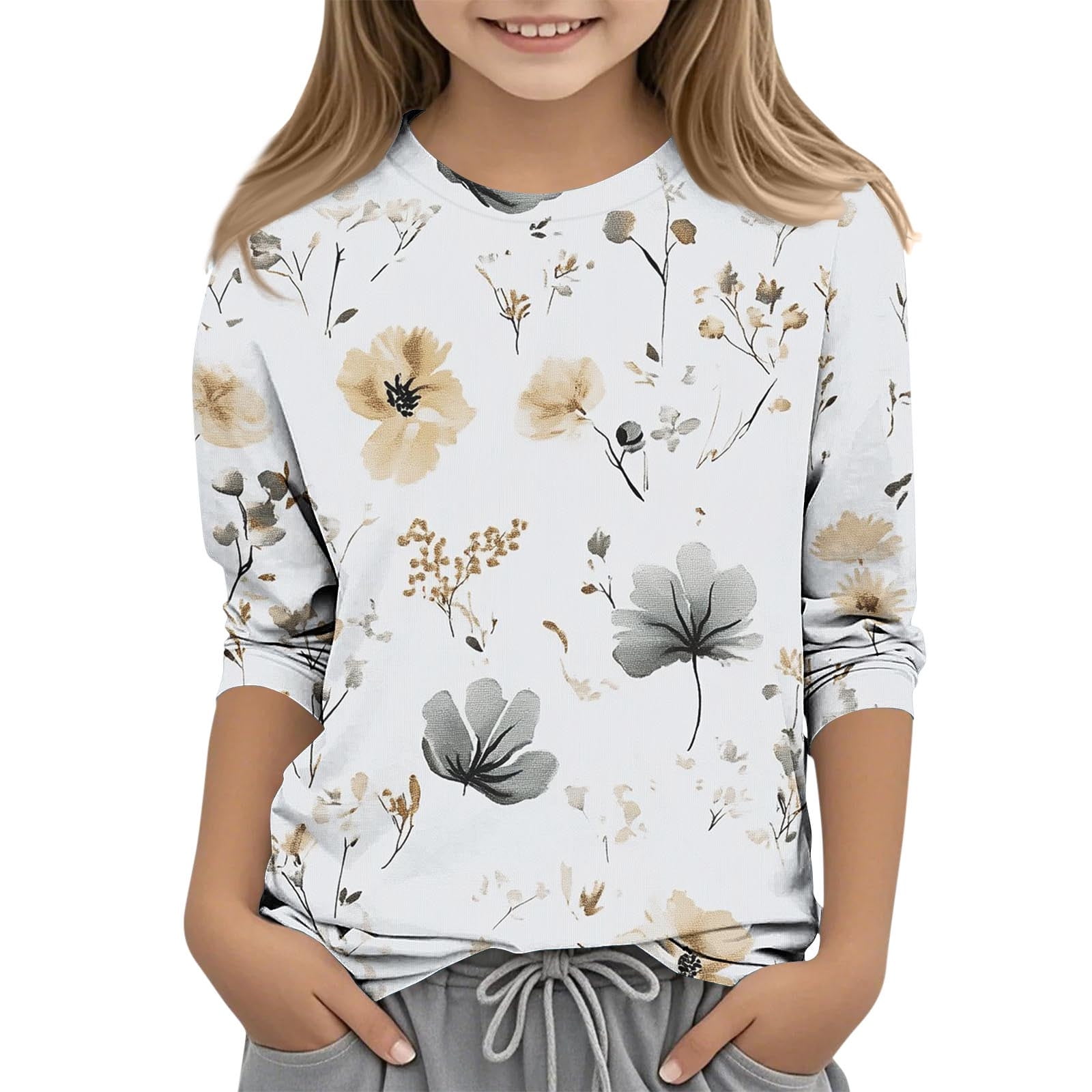 Haut Imprimé Fille Style Blouse - Taille L Pour Juniors - Neuf Sans étiquettes