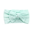 thumbnail image 1 of AUNVITO Baby Soft Wide Headbands Elastic Nylon Hair Accessory with Jacquard Bow for Infants Toddlers Gentle Head Wrap, 1 of 4