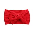 thumbnail image 1 of AUNVITO Baby Soft Wide Headbands Elastic Nylon Hair Accessory with Jacquard Bow for Infants Toddlers Gentle Head Wrap, 1 of 4
