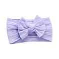 thumbnail image 1 of AUNVITO Baby Soft Wide Headbands Elastic Nylon Hair Accessory with Jacquard Bow for Infants Toddlers Gentle Head Wrap, 1 of 4