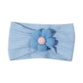 thumbnail image 1 of AUNVITO Baby Wide Headband Elastic Nylon Soft Solid Color Jacquard Small Flowers Design, 1 of 3