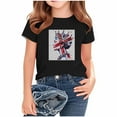 thumbnail image 1 of AUNVITO Boys & Girls British Flag Print Casual Loose Fit Short Sleeve Round Neck T-Shirt, 1 of 4