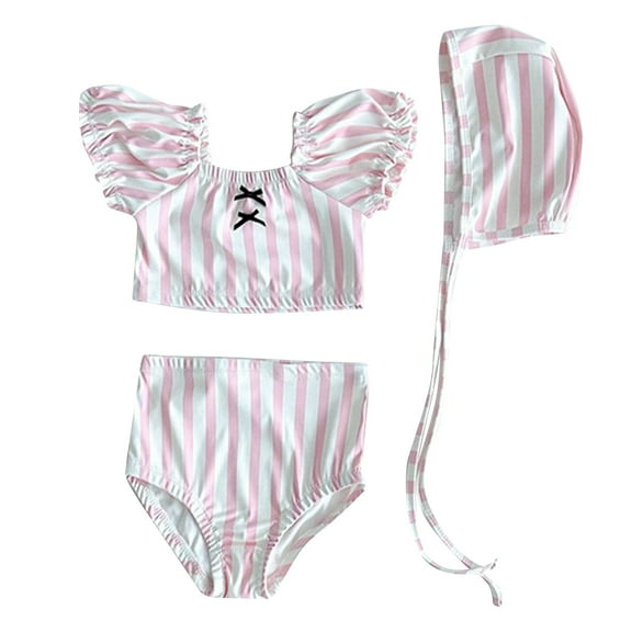 AUNVITO Boys & Girls Long Sleeve Swimsuit One-Piece with Swim Cap, UPF 50  Sun Protection Quick-Dry Rash Guard Summer Active Swimwear