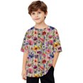 thumbnail image 1 of AUNVITO Boys & Girls Oversized Short Sleeve T-shirt Fashion Casual Solid Color Loose Fit Top, 1 of 7