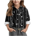thumbnail image 1 of AUNVITO Boys & Girls Polka Dot Print Button Down Shirt Long Sleeve Casual Shirt Jacket Spring Summer 3-16 Years, 1 of 5