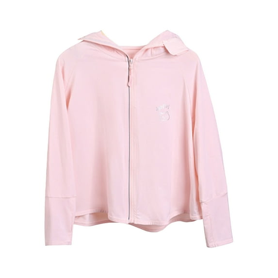 AUNVITO Boys Girls Summer Solid Color Rayon UPF 50+ Sun Protection Loose-Fit Breathable Oversized Sun Jacket Lightweight Outdoor Casual