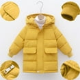 thumbnail image 1 of AUNVITO Boys Girls Winter Coat 3-12Y Heavyweight Fleece-Lined Hooded Mid-Length with Pockets Casual Warm Outerwear, 1 of 7