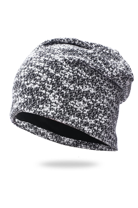 Breathable Adjustable Unisex Knit Hat with Two-Layer Design Winter Lightweight Beanie for Outdoor