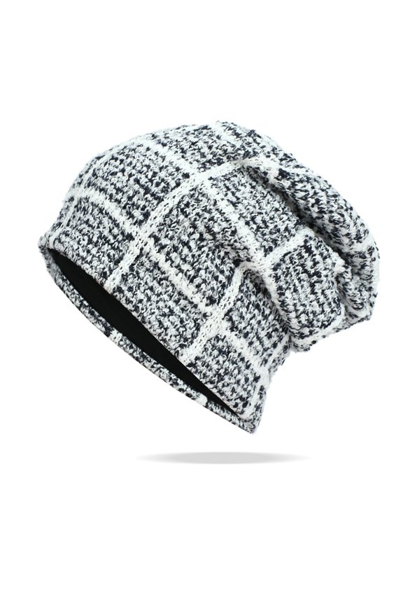Breathable Adjustable Unisex Knit Hat with Two-Layer Design Winter Lightweight Beanie for Outdoor