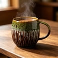 thumbnail image 1 of AUNVITO Ceramic 600ml Large Capacity Breakfast Cup, Rustic Style Coffee Mug, High-Quality Morning Beverage Holder, 1 of 5