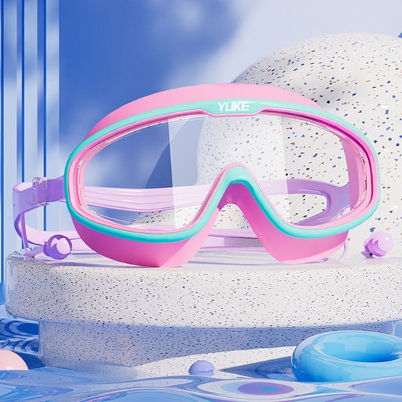 AUNVITO Clearance Children's Swimming Goggles High-definition Waterproof Goggles Boys and Girls Diving Integrated Swimming Equipment Summer Kids Clothes