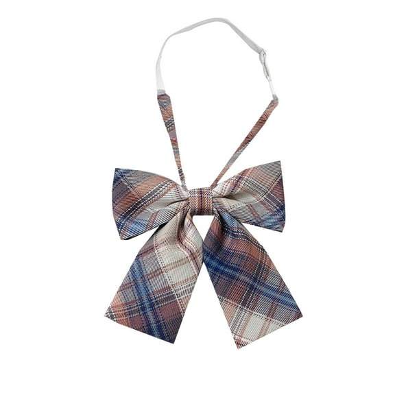 AUNVITO Clearance Children's Tie Uniform Shirt College Style Student Plaid Tie Unisex No Tie Ribbon Accessories Summer Kids Clothes