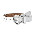 thumbnail image 1 of AUNVITO Clearance Children's and Girls' Peach Heart Buckle Fashion Belt with Love Hole Hollow Decoration Belt Summer Kids Clothes, 1 of 2