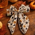 thumbnail image 1 of AUNVITO Clearance Halloween Pumpkin Ghost Print Bow Hair Clip Barrette for Women Girls Hair Accessory Party Favors Holiday Costume Decor Halloween Pumpkin Ghost Bow Hair, 1 of 6