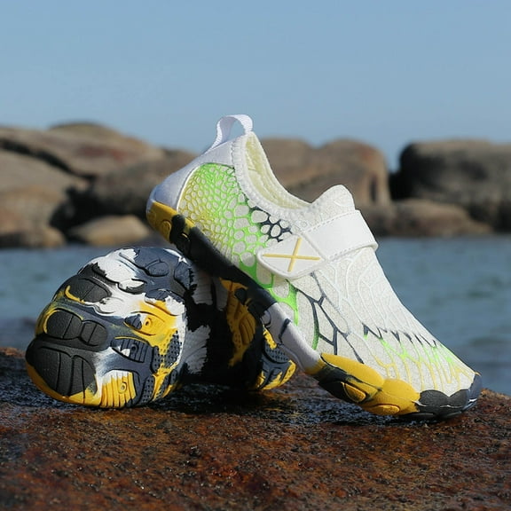 AUNVITO Clearance Outdoor Children's Slip and Wear Barefoot Water Shoes Drying Soft Soled Swimming Shoes Water Shoes