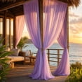 thumbnail image 1 of AUNVITO Clearance Outdoor Sunshade Sheer Curtain 118 x 30 Inches Resist Mosquito Mesh Gauze for Patio Pergola Garden Courtyard Balcony Decor, 1 of 7