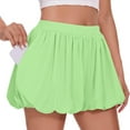 thumbnail image 1 of AUNVITO Girls 3-12 Years Solid Color Elastic Waist Tiered Ruffle Bubble Skirt, 1 of 9