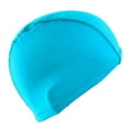 thumbnail image 1 of AUNVITO Girls' 8-15 Years Solid Color Stretch Nylon Swim Cap - Non-Slip & Comfort Fit for Training, 1 of 3