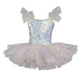 thumbnail image 1 of AUNVITO Girls Ballet Dance Dress Swan Performance Tutu Soft Tulle Princess Puffy Skirt Sleeveless V-Neck Party Dress New Arrival, 1 of 3
