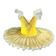 thumbnail image 1 of AUNVITO Girls Ballet Tutu Dress Swan-inspired Soft Tulle Puffy Sleeveless V-Neck Party Performance Costume, 1 of 3