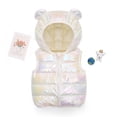 thumbnail image 1 of AUNVITO Girls & Boys 1-6Y Shiny Cotton Hooded Vest Sleeveless Solid Color Short Casual Outerwear Fall Winter, 1 of 8