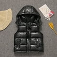 thumbnail image 1 of AUNVITO Girls & Boys Quilted Puffer Vest Detachable Hood Lightweight Nylon Sleeveless Jacket 2-15Y Winter Warm Coat, 1 of 4
