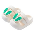 thumbnail image 1 of AUNVITO Girls Bunny Ears Sandals Soft Sole Non-Slip Outdoor Breathable Summer Slide Slippers, 1 of 3