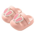 thumbnail image 1 of AUNVITO Girls Bunny Ears Sandals Soft Sole Non-Slip Outdoor Breathable Summer Slide Slippers, 1 of 3