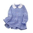 thumbnail image 1 of AUNVITO Girls Checkered Shirt Dress Long Sleeve Collar Summer Lightweight Casual Vintage, 1 of 6