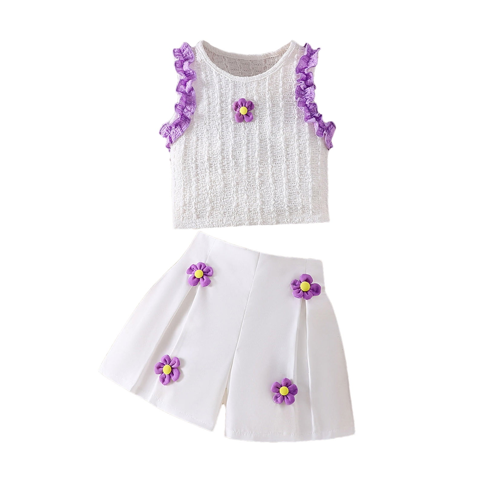 Floerns Women's 3 Piece Outfit - Kimono Cardigan, Crop Cami Top, Shorts Set