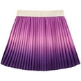 thumbnail image 1 of AUNVITO Girls High Waist Pleated Skorts Two-Tiered Ombre Gradient Active Dance Yoga Wear Fashion, 1 of 3