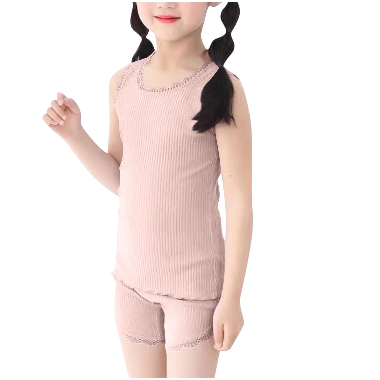 Girls Maroon Rib Round Neck Short Sleeves Top