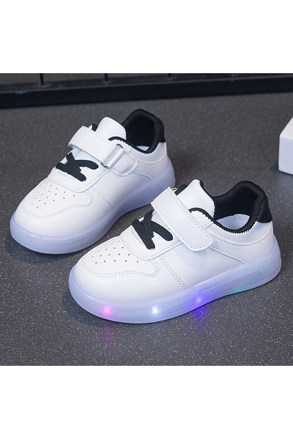 Girls Lightweight Glow Sneakers 1-11Y Jelly Casual Shoes Abrasion-Resistant Non-Slip Sole Fall Winter Girls Shoes